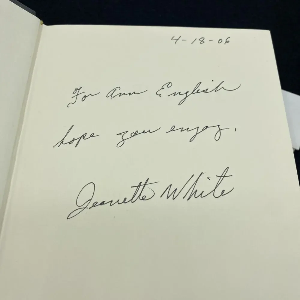 SIGNED Jeanette White NEXT TO HEAVEN-1st Edition 2006 Hardcover HC DJ Signed